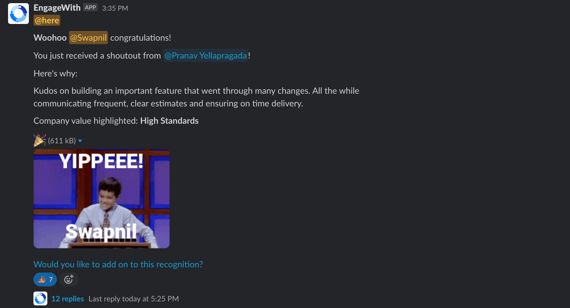 Testimonial from Others